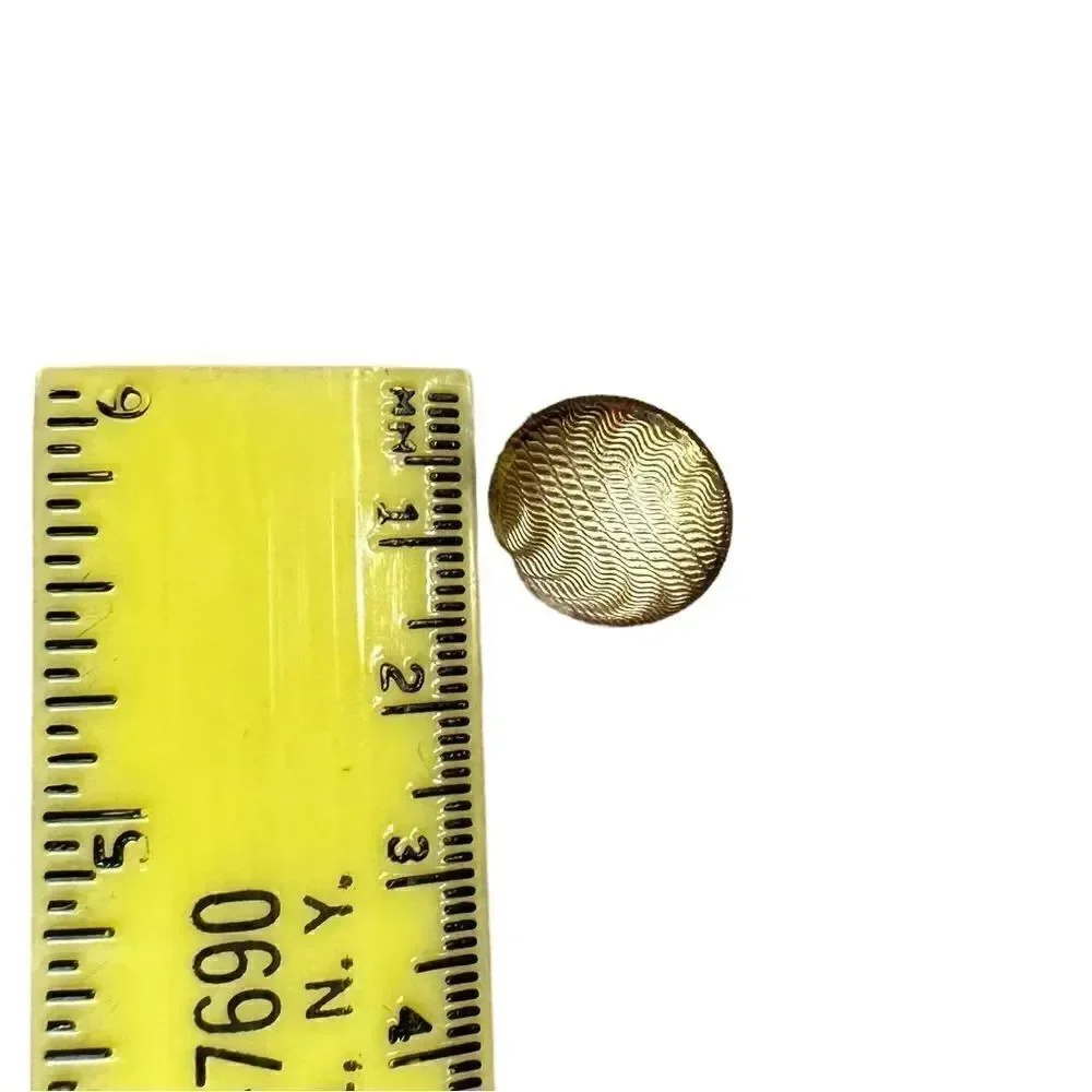 70s Vintage 12 swirly Gold tone buttons NIP